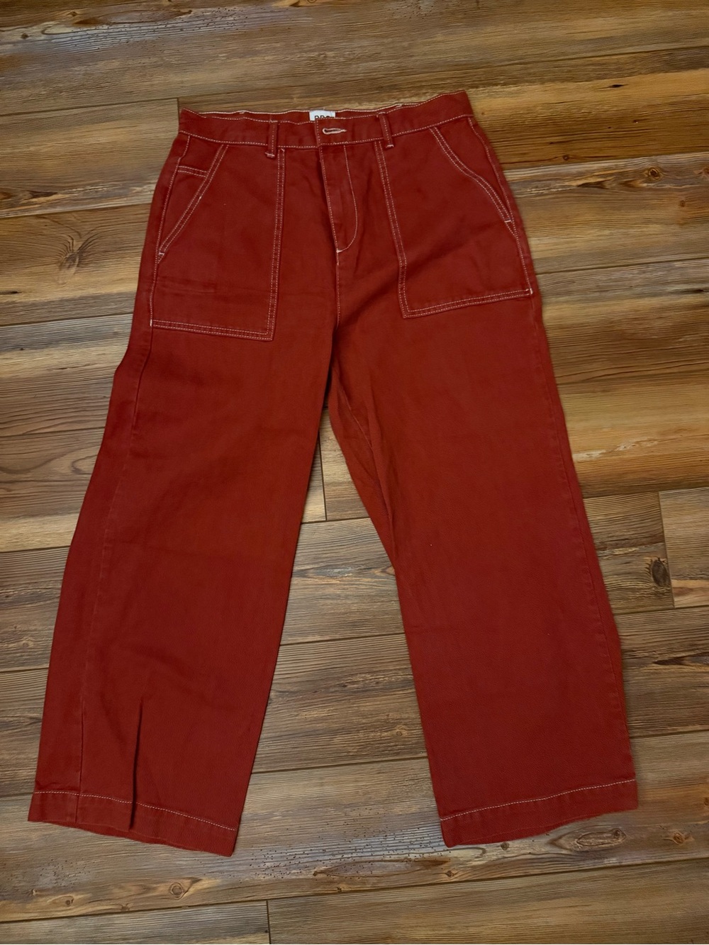 Urban Outfitters Red Wide Leg Pants
